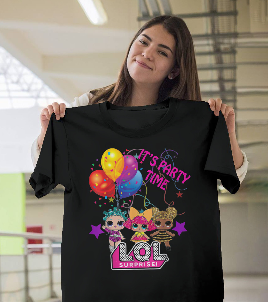 LOL Surprise It's Party Time Balloons And Characters T-Shirt