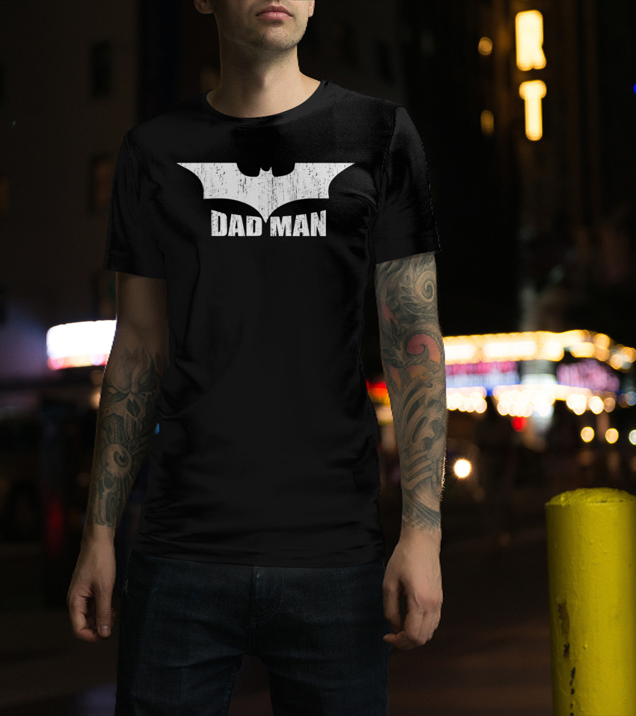 Dadman Bat Symbol Proud Of My Daddy Father's Day T-Shirt