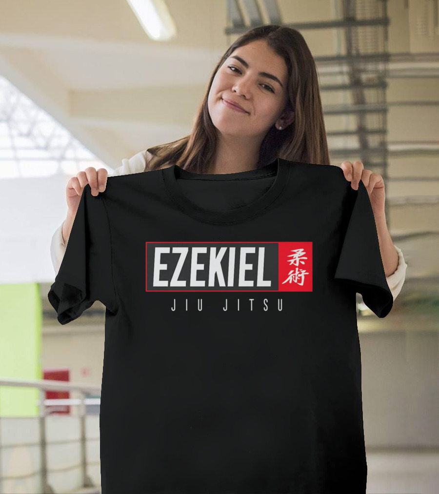 Ezekiel Jiu Jitsu BJJ Brazilian Jujitsu Kanji Martial Arts T-Shirt
