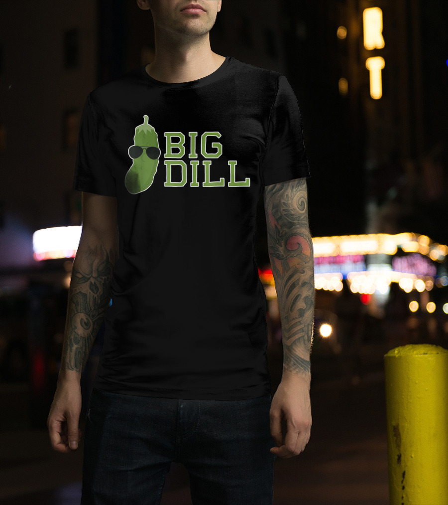 Big Dill Pun With Cool Sunglasses Pickle T-Shirt