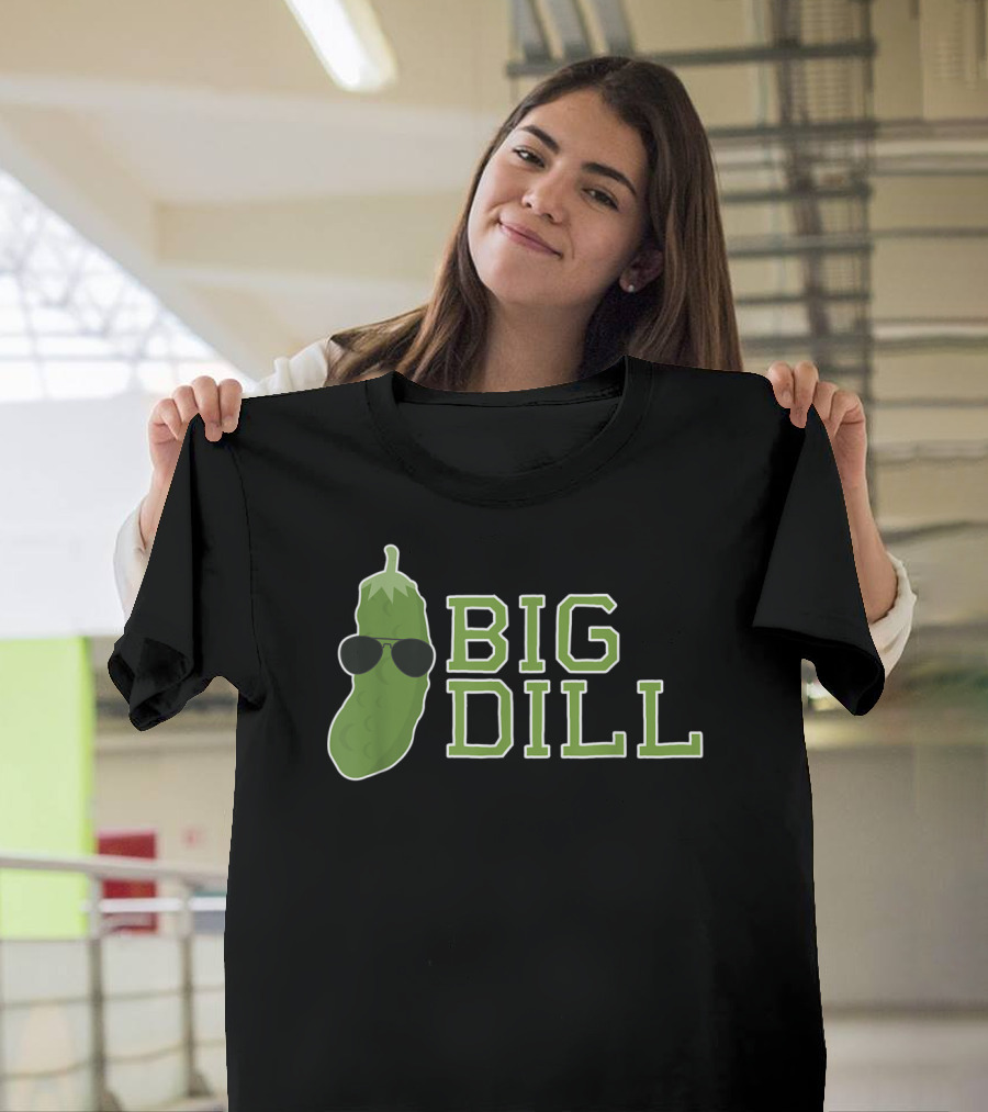 Big Dill Pun with Cool Sunglasses Pickle T-Shirt