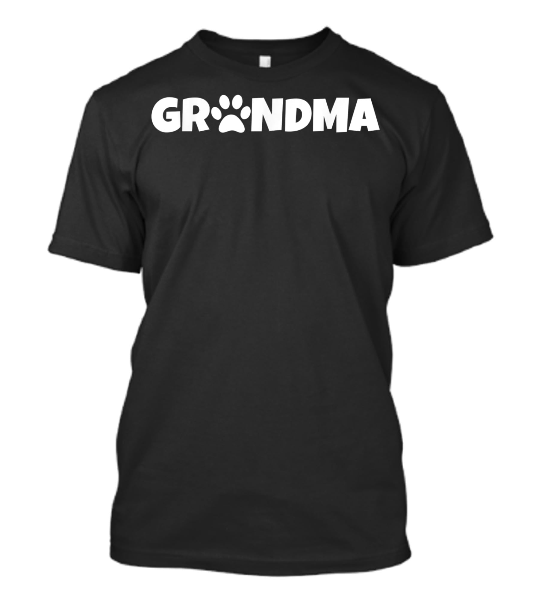 Grandma Paw Print Doggie Puppy Lover Grandmother Nana T-Shirt