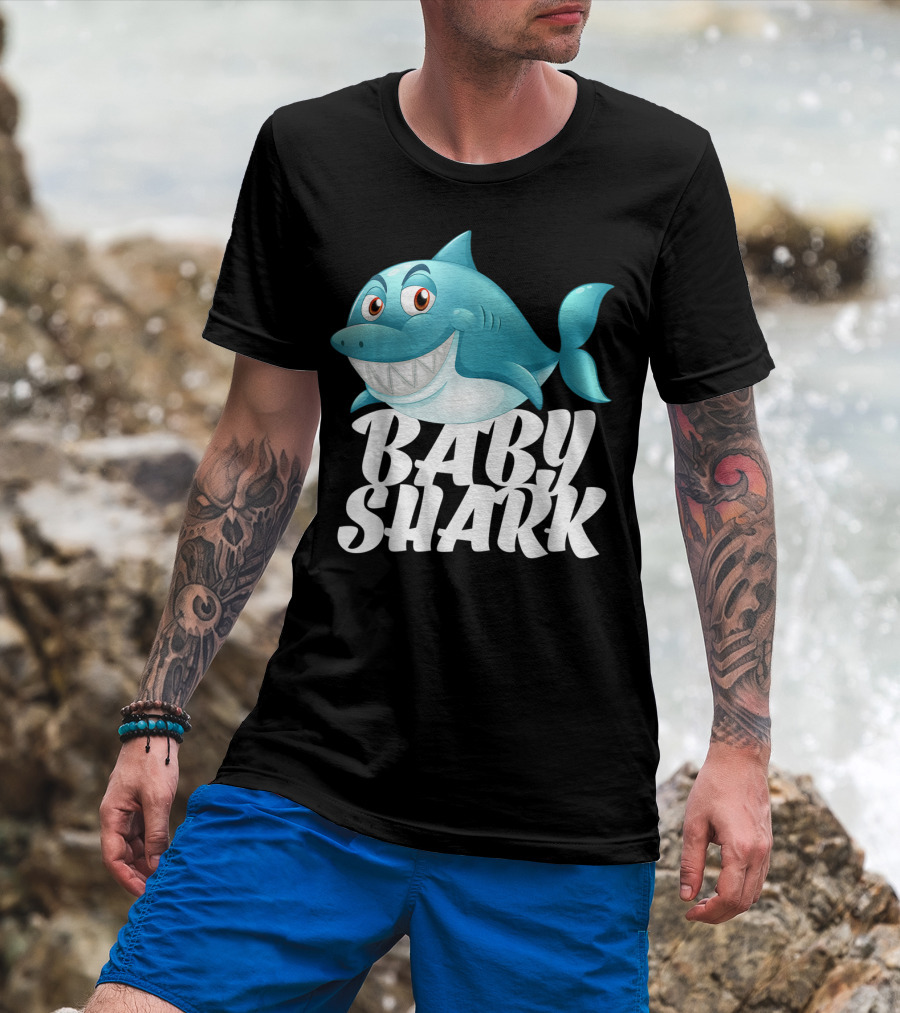 Baby Shark Lovers I Love Sharks T-Shirt