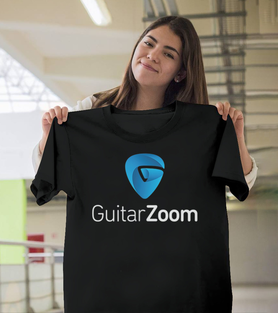 GuitarZoom Pick Pocket Guitar Players Emblem T-Shirt