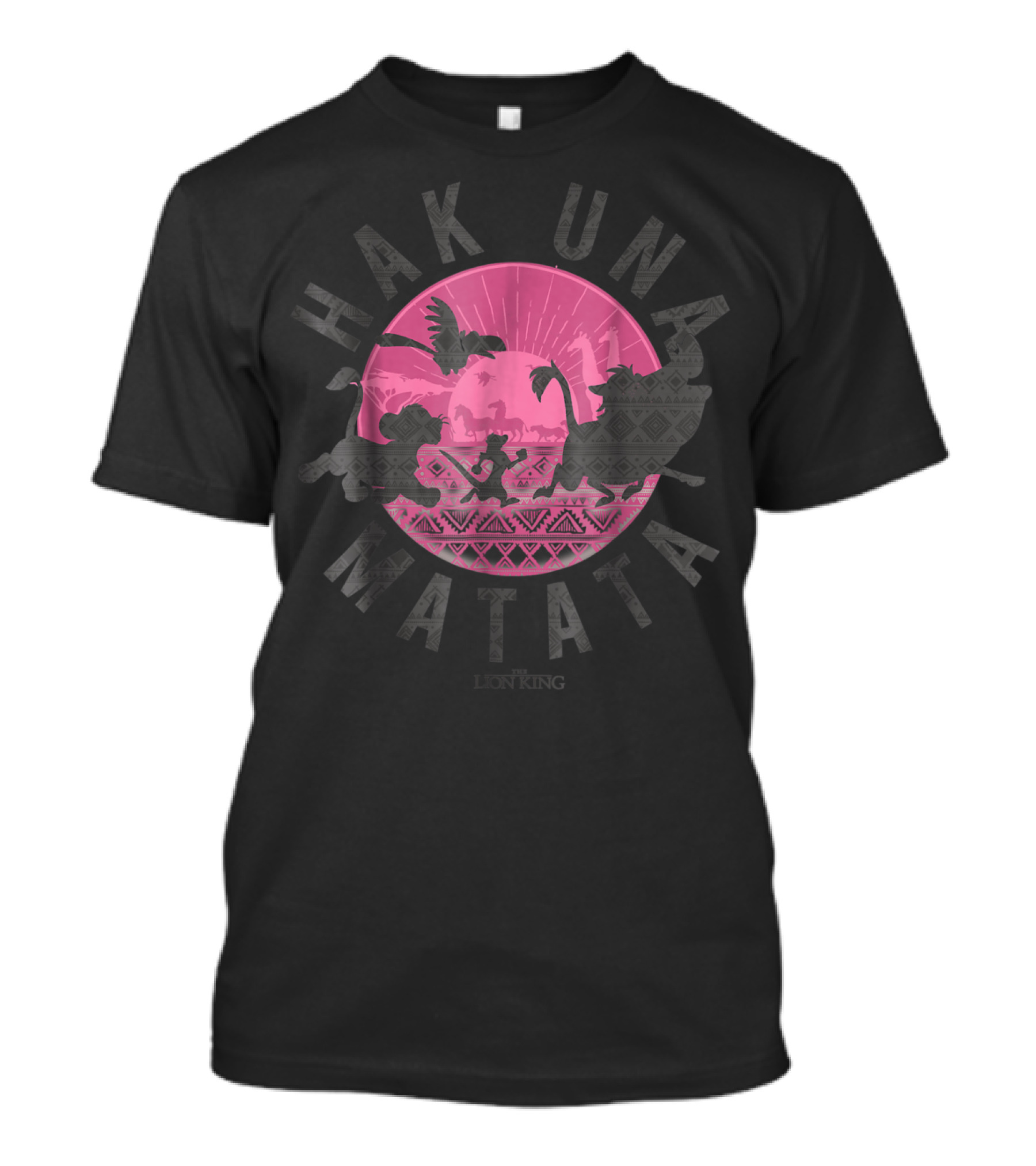 Disney Lion King Hakuna Matata Silhouette Circle T-Shirt
