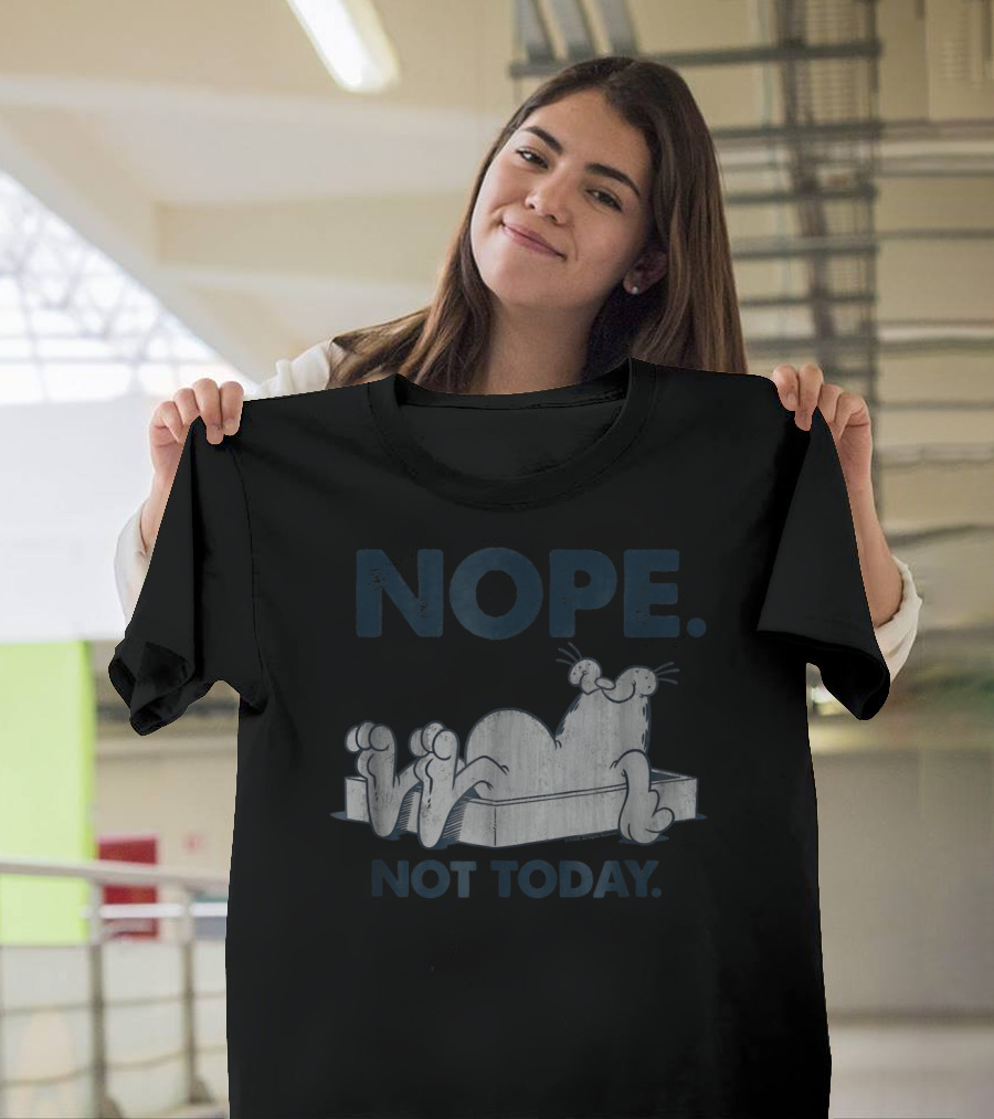 Nope Not Today Garfield T-Shirt