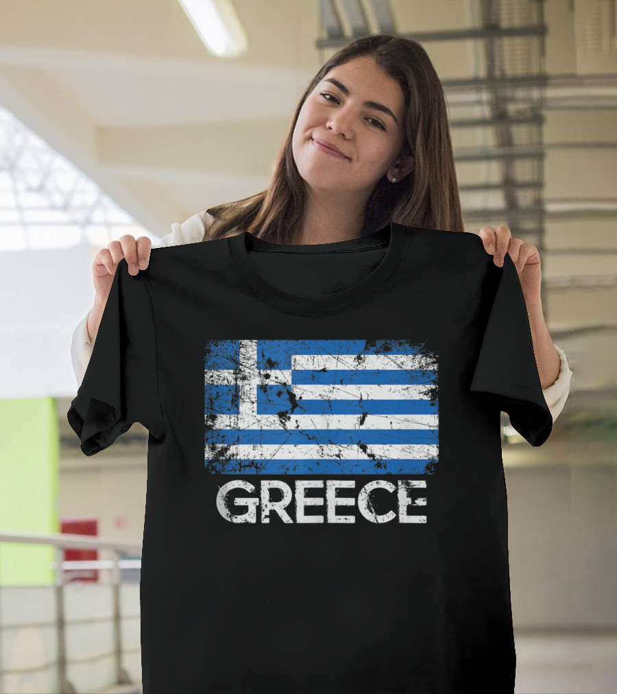 Greece Vintage Flag Greek Design Made In Greece T-Shirt