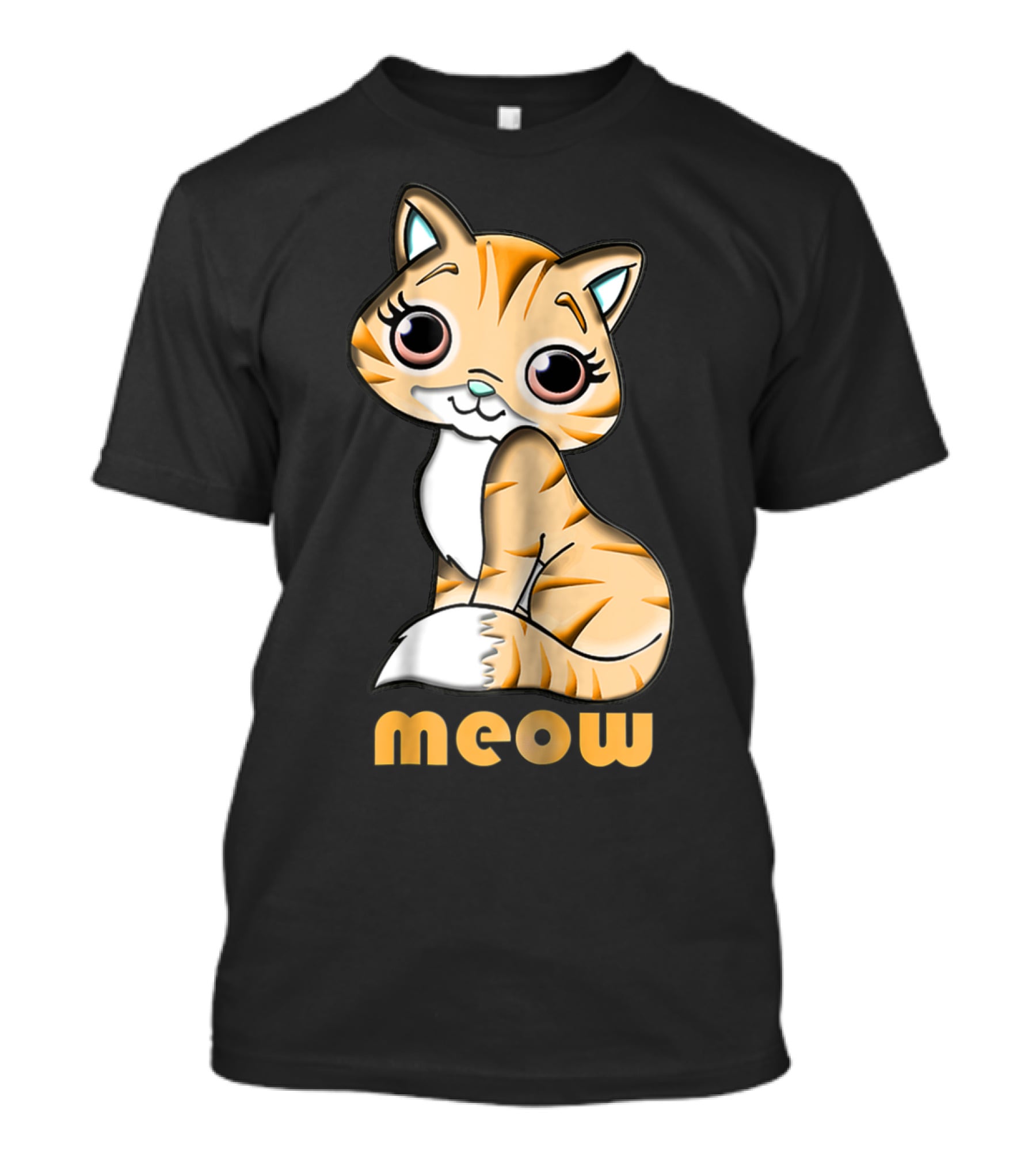 Meow Cutie Cat Adorable Feline T-Shirt