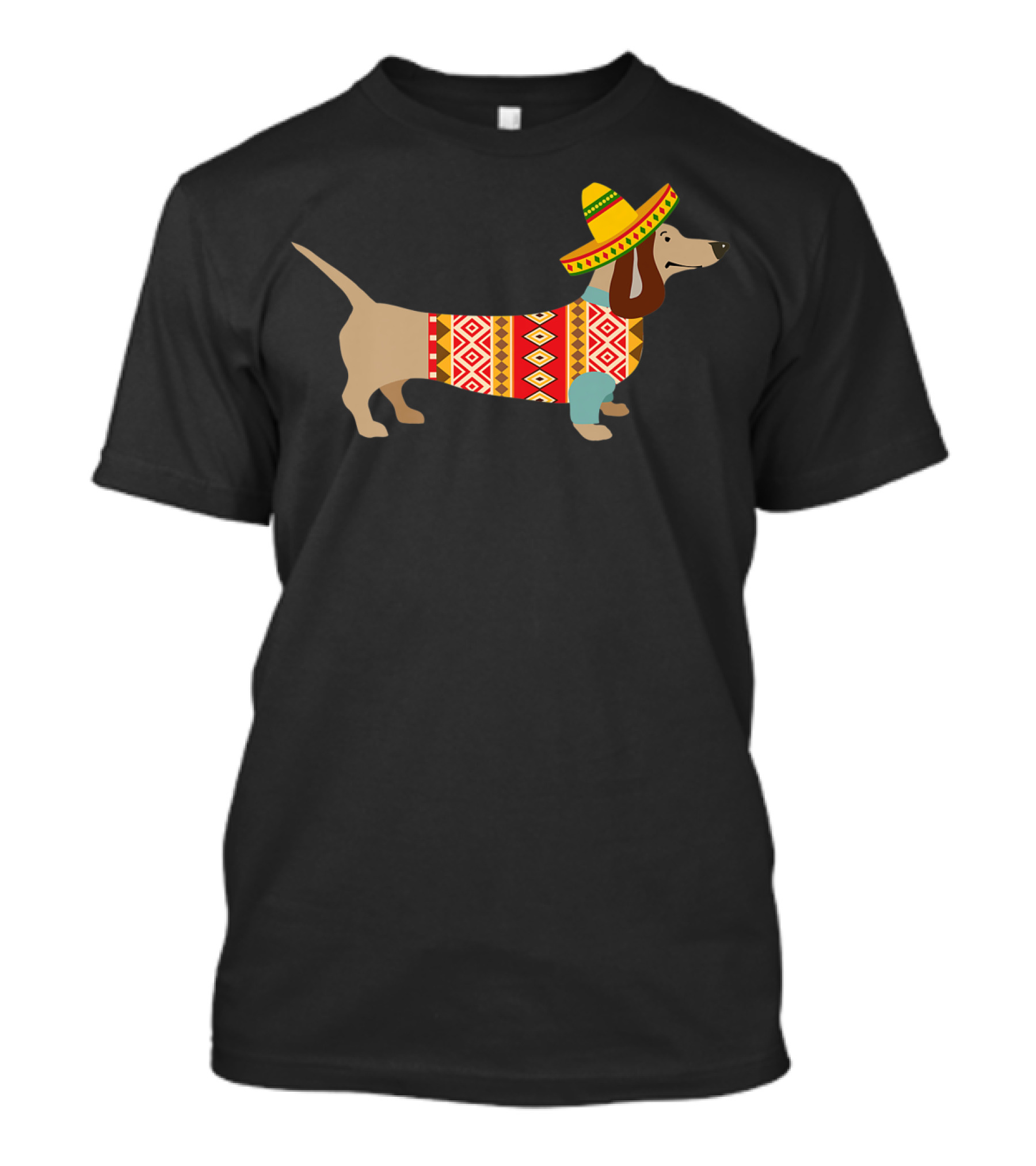 Daschund Cinco De Mayo Sombrero Doxie Fiesta T-Shirt
