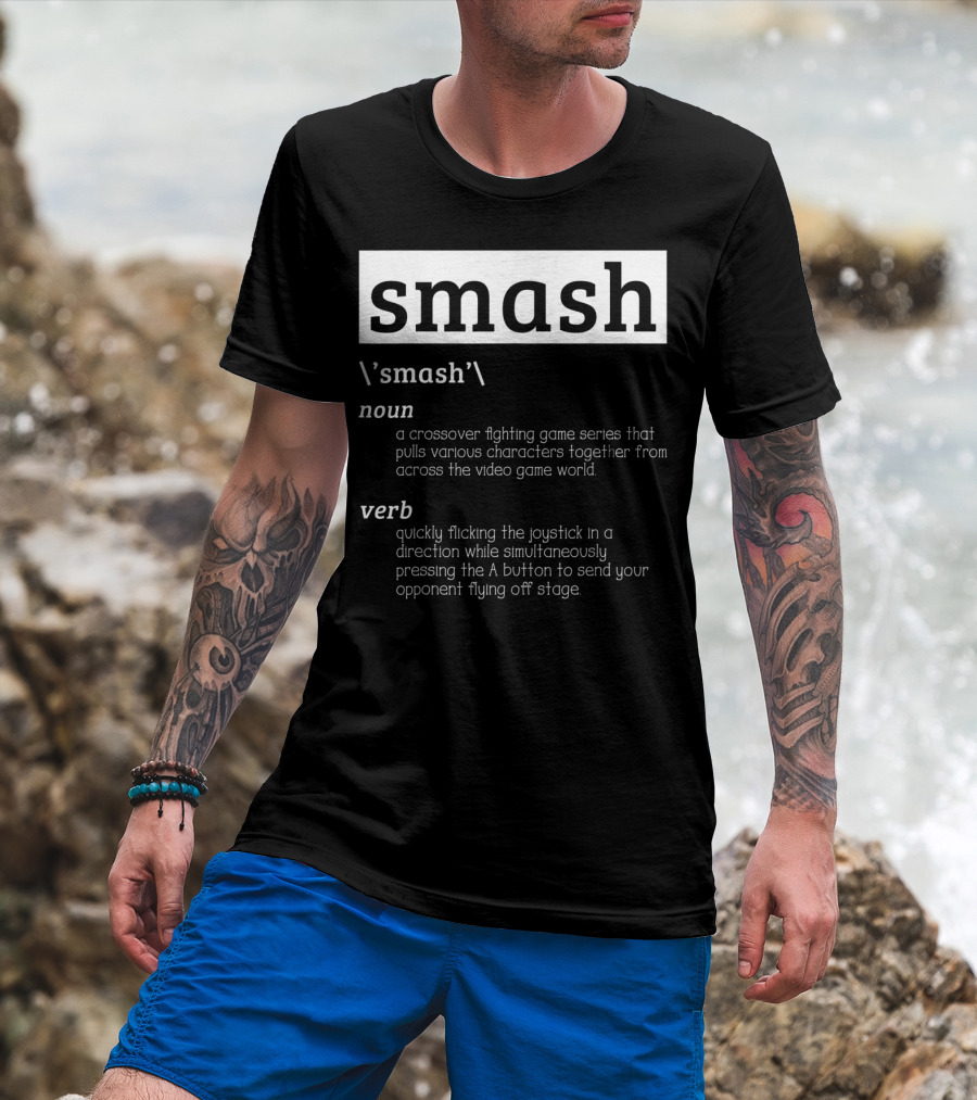 Smash Definition Crossover Fighting Game Series Video Game World T-Shirt