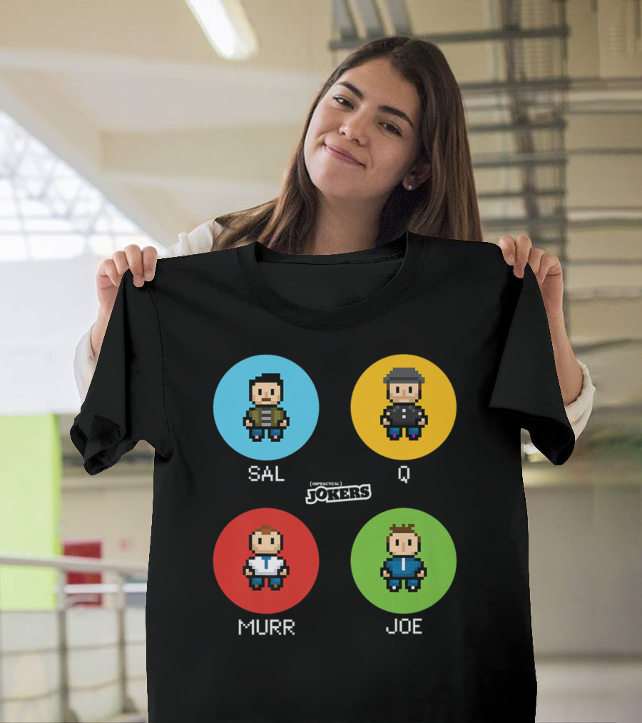 Sal Q Murr Joe Impractical Jokers Pixel T-Shirt