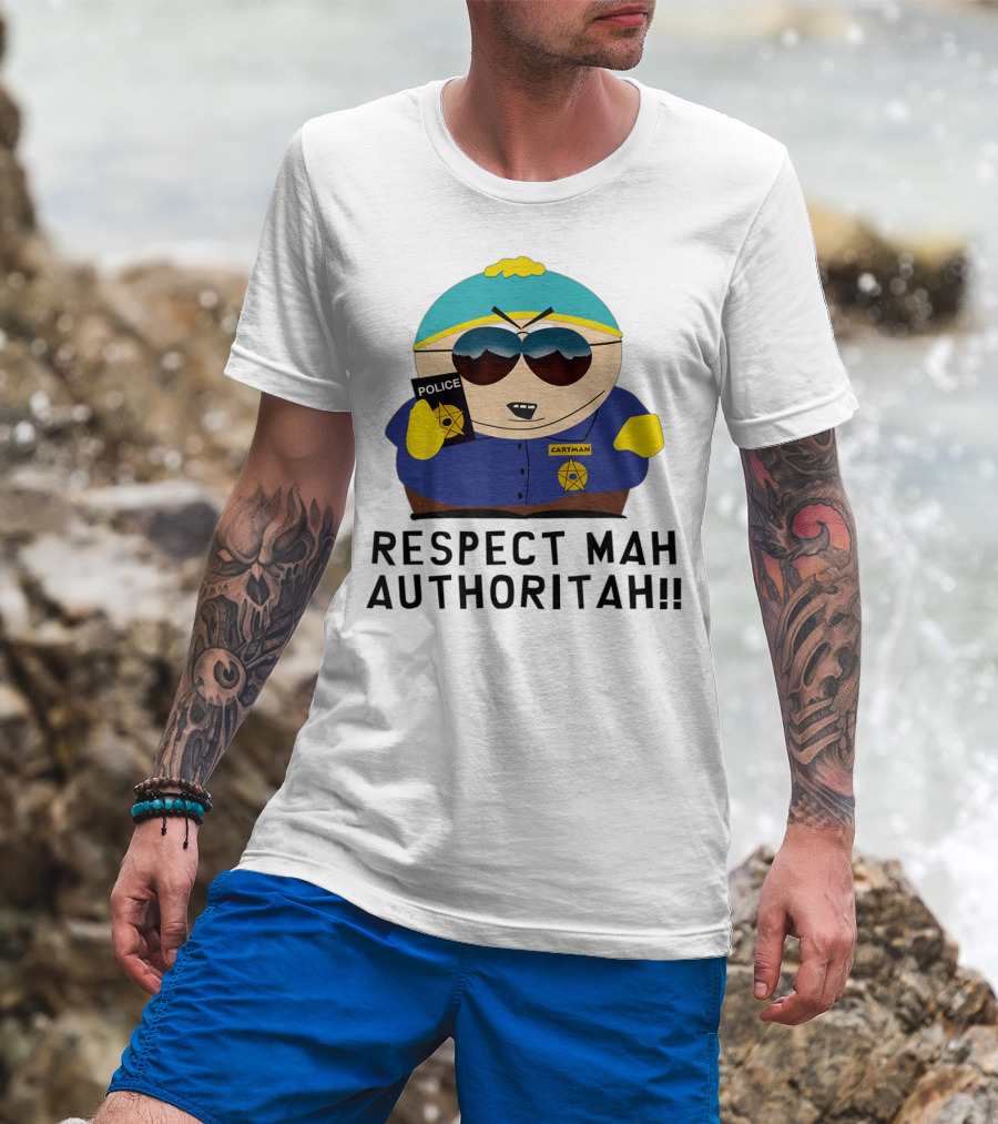 Cartman Police Respect Mah Authoritah T-Shirt