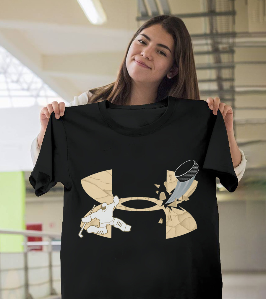 Under Armour Hockey Goalie And Puck T-Shirt