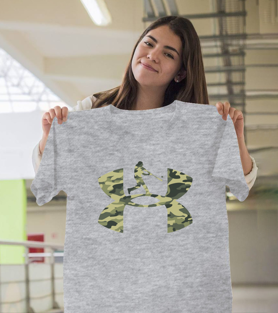 Under Armour Camo Baseball T-Shirt