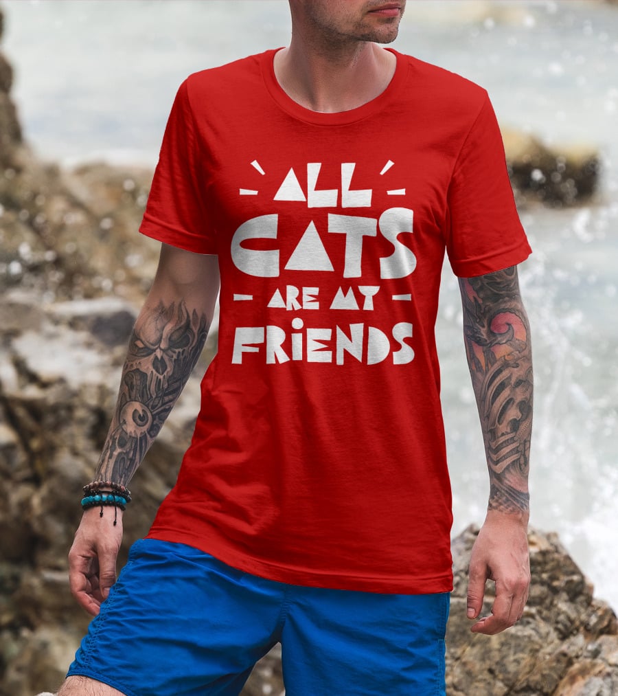 All Cats Are My Friends Cat Lover T-Shirt