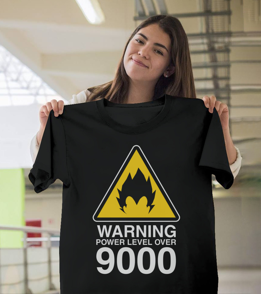 WARNING POWER LEVEL OVER 9000 T-Shirt