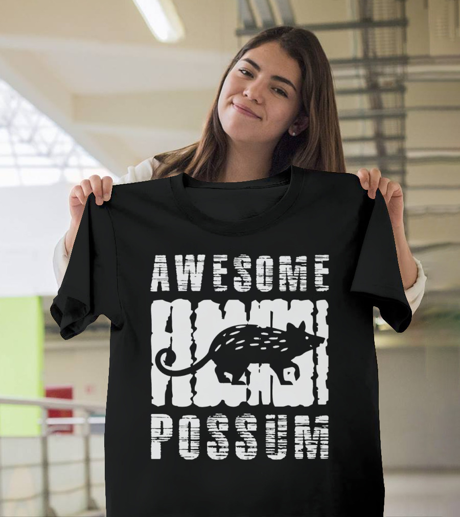 Awesome Animal Possum Rustic T-Shirt