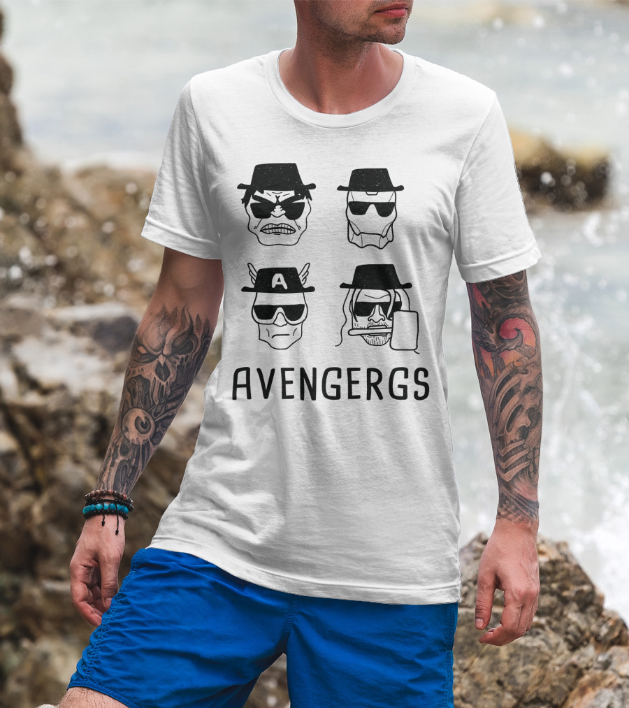 Avengergs Characters With Hats And Sunglasses T-Shirt