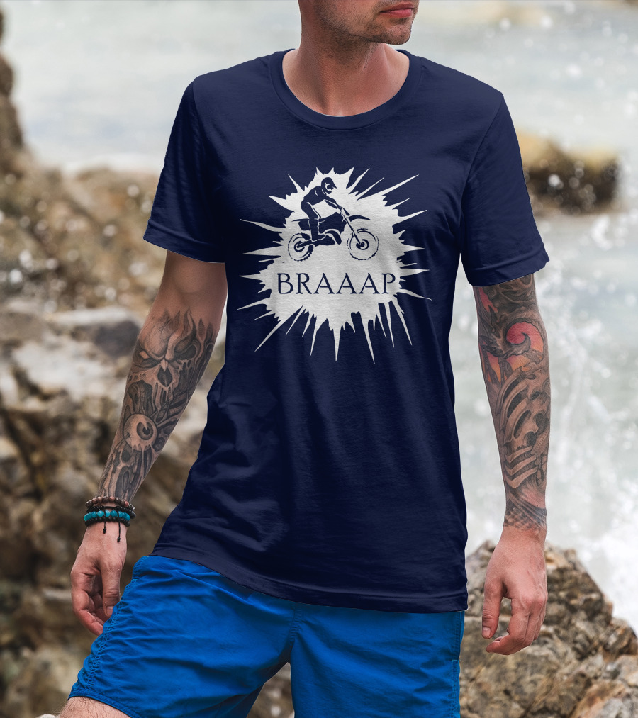 BRAAP Motocross Rider Splash T-Shirt