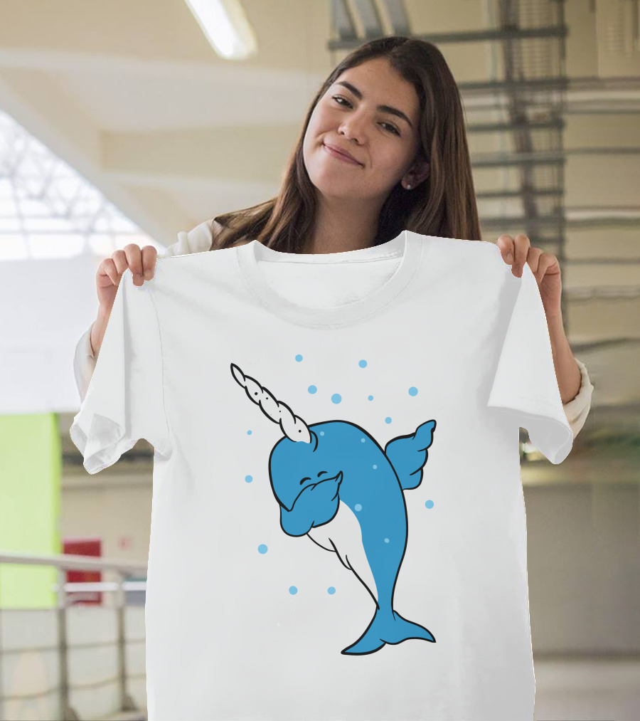 Dabbing Narwhal With Spots T-Shirt