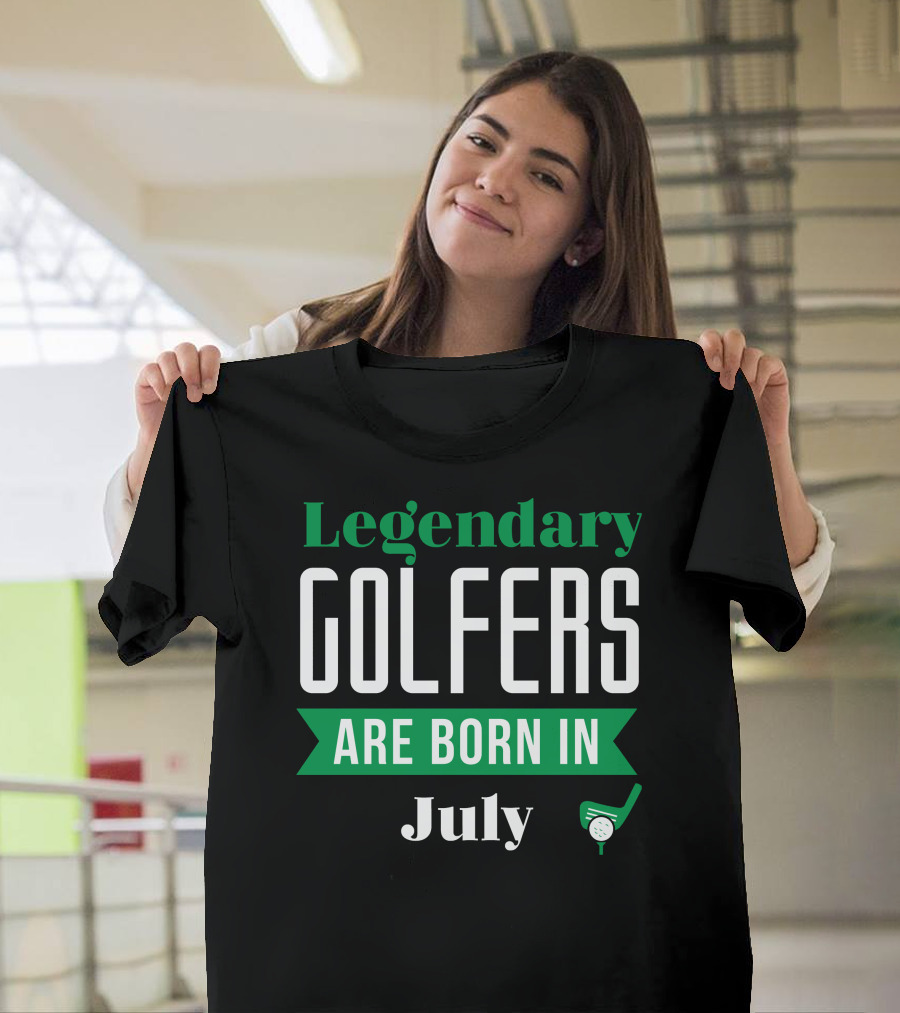 Legendary Golfers Born In July With Golf Club And Ball T-Shirt
