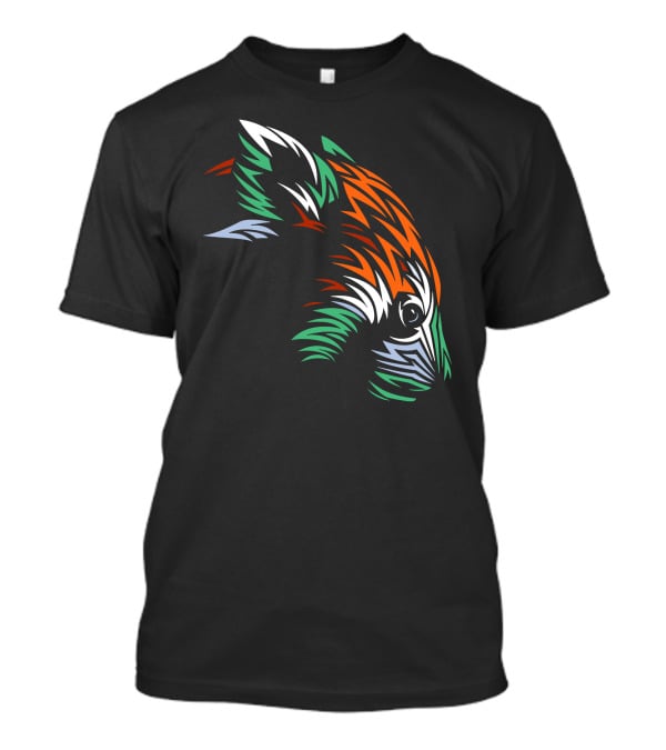 Tribal Red Panda Abstract Head T-Shirt