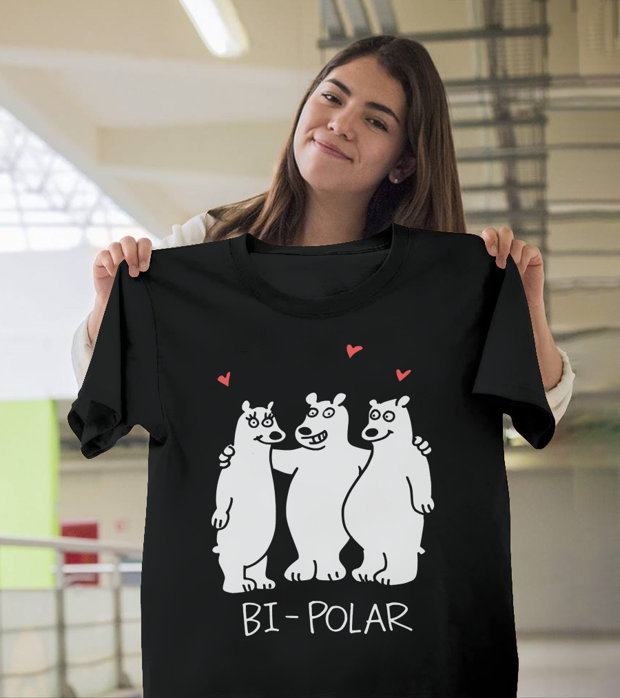 Bi Polar Bears With Hearts T-Shirt