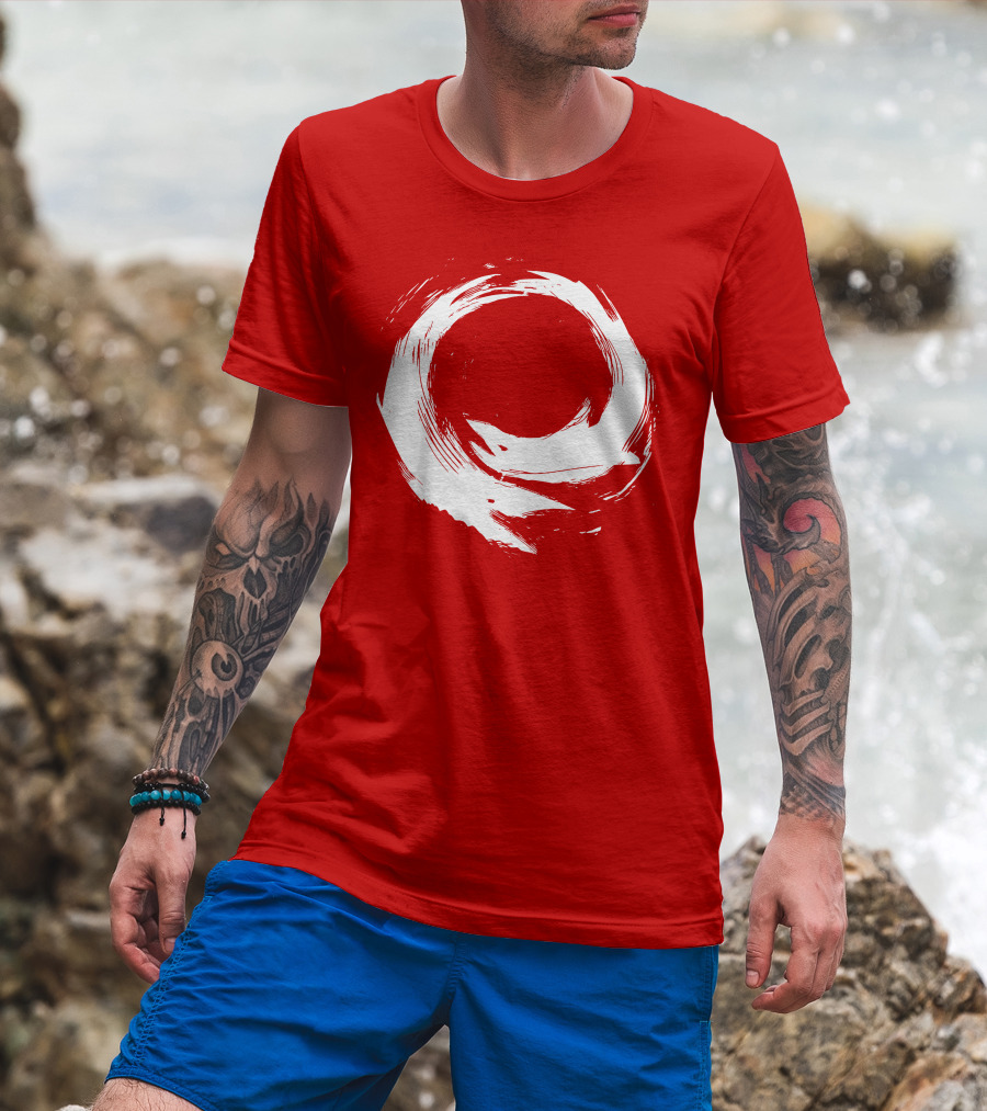 SharX Zen Enso Circle Brushstroke T-Shirt