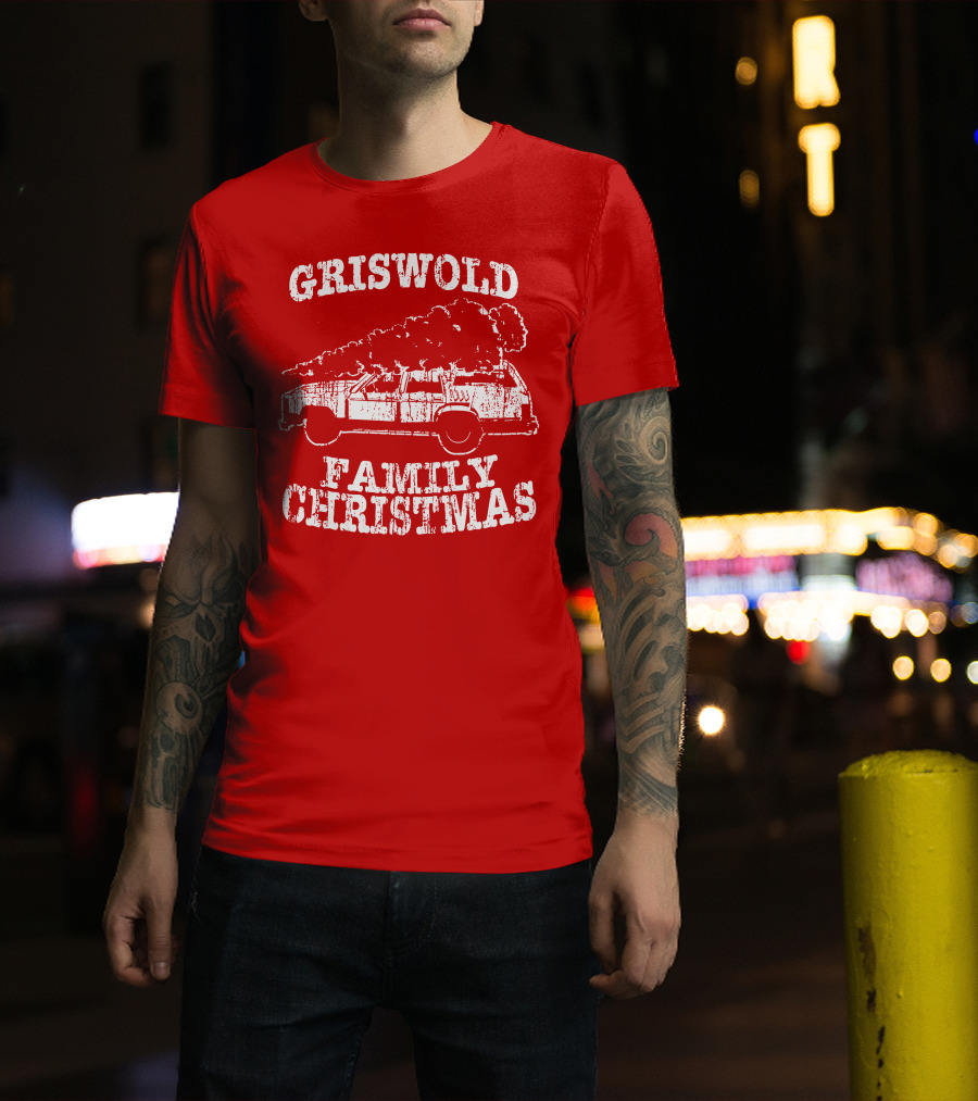 Griswold Family Christmas Tree Car Journey T-Shirt