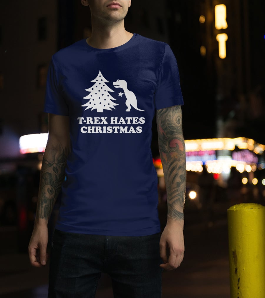 T-Rex Hates Christmas T-Shirt