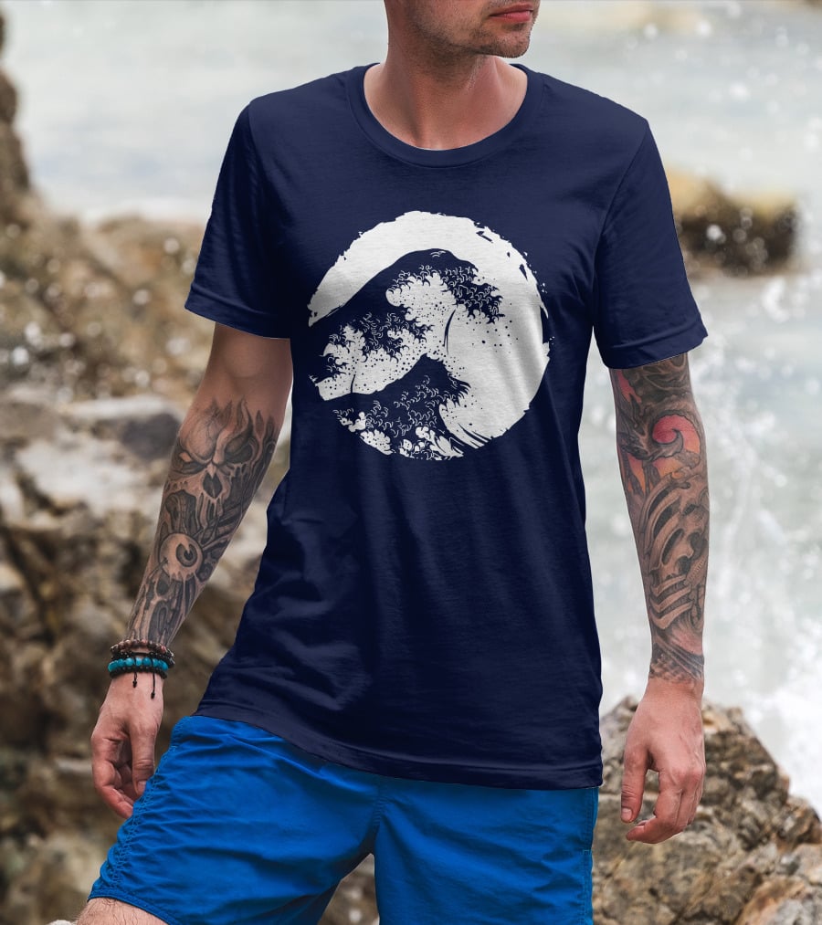 Wave In Japan Iconic Circle T-Shirt