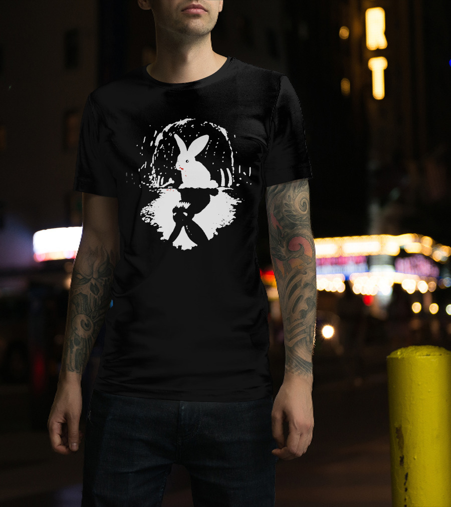 RABBIT HORRIBLE Reflection In Dark Cave T-Shirt