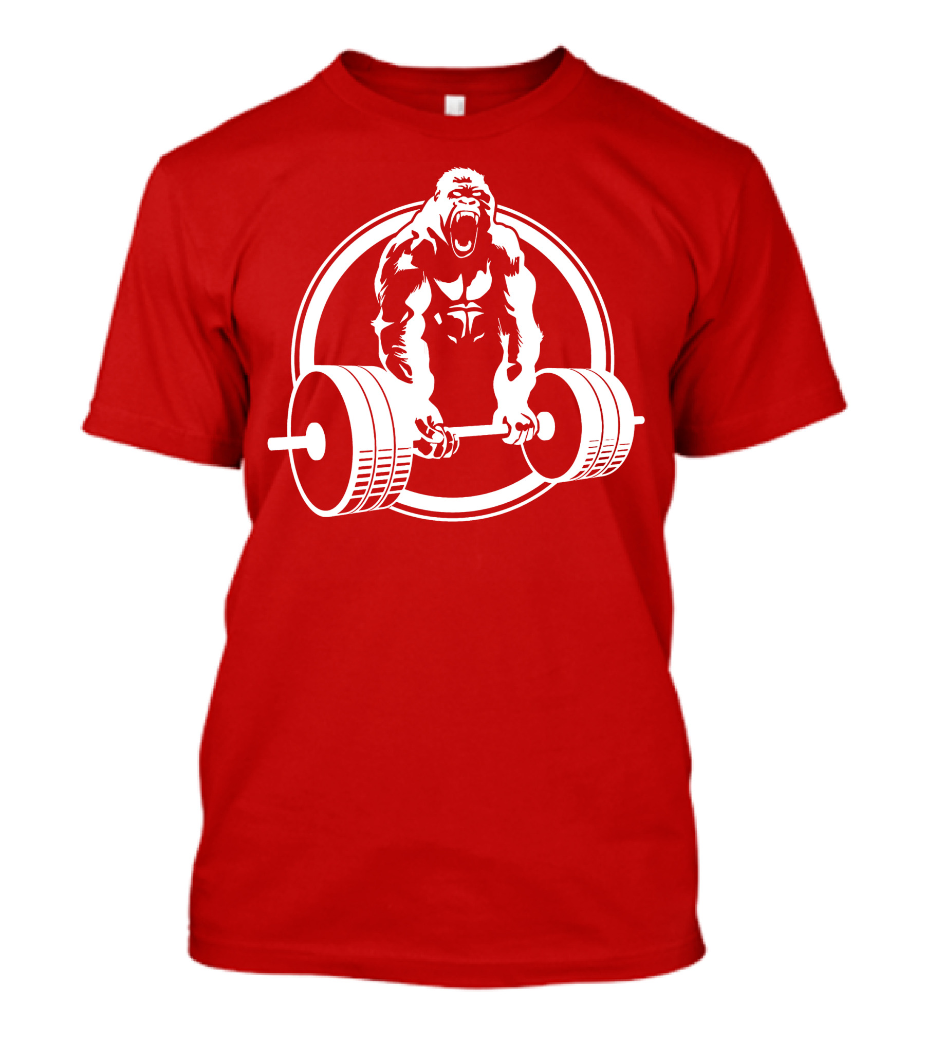 Gorilla Lifting Power Barbell Strength T-Shirt