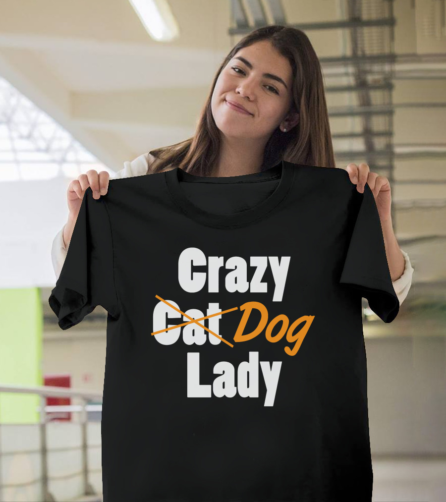 Crazy Cat Dog Lady T-Shirt