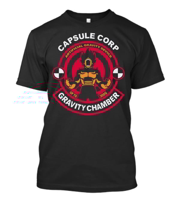 Capsule Corp Gravity Chamber Artificial Gravity Device Up To 300G T-Shirt