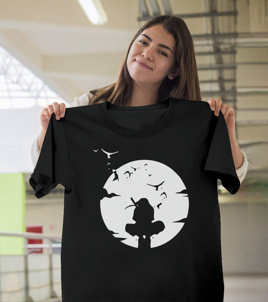 Itachi Uchiha Moonlit Silhouette Stance T-Shirt