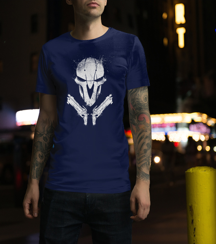 JHIN Reaper Mask With Dual Pistols T-Shirt