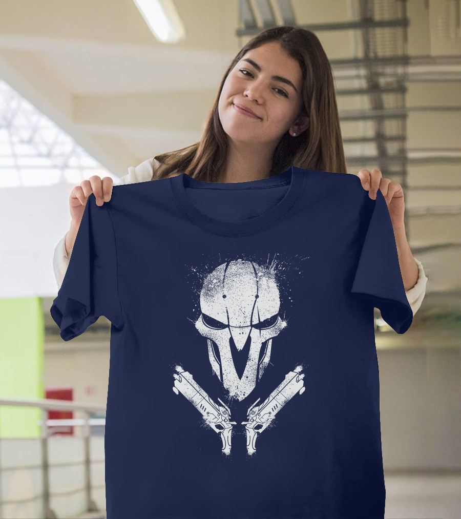 JHIN Reaper Mask With Dual Pistols T-Shirt