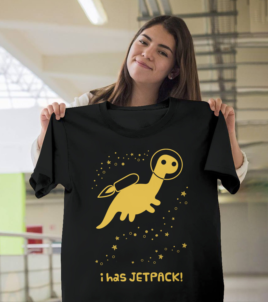 i has JETPACK Dinosaur in Space T-Shirt