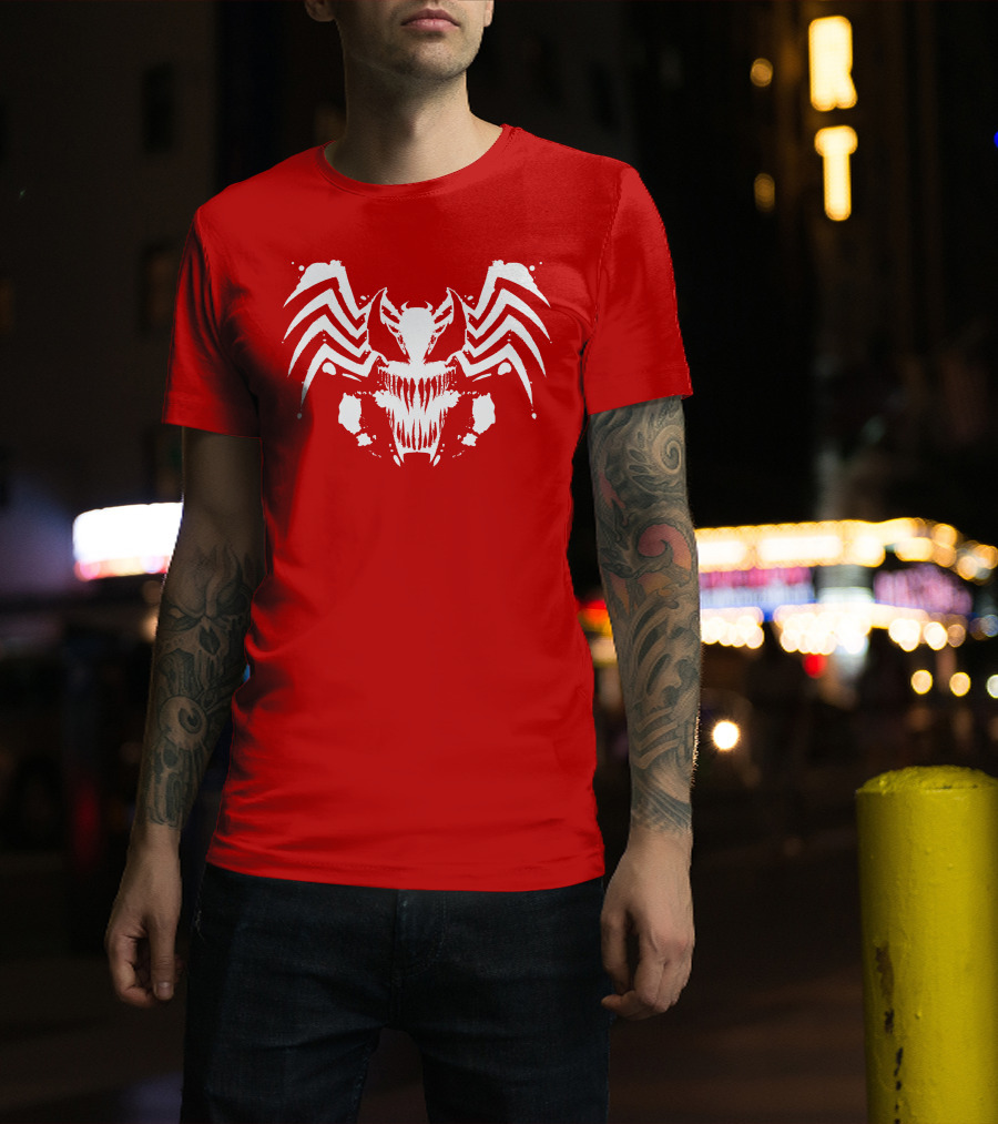 Venom Symbiote Rorschach Style Mask T-Shirt