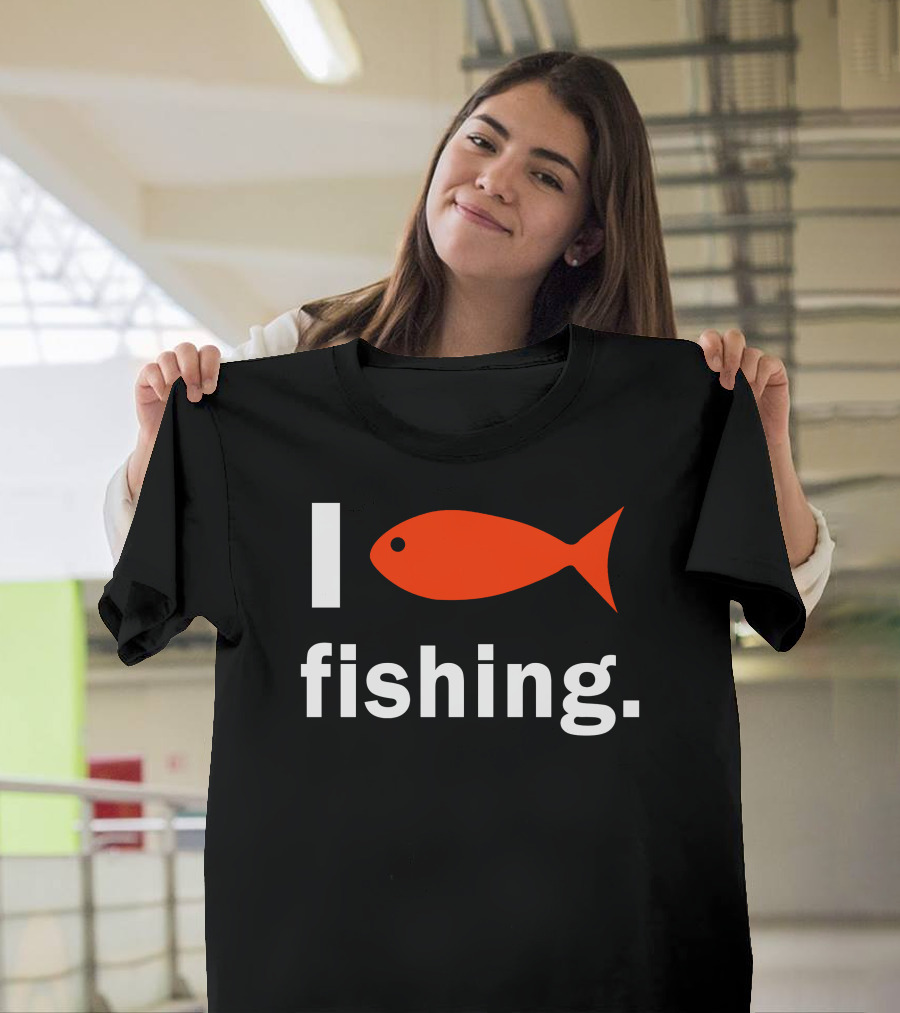 I Heart Fishing Red Fish T-Shirt
