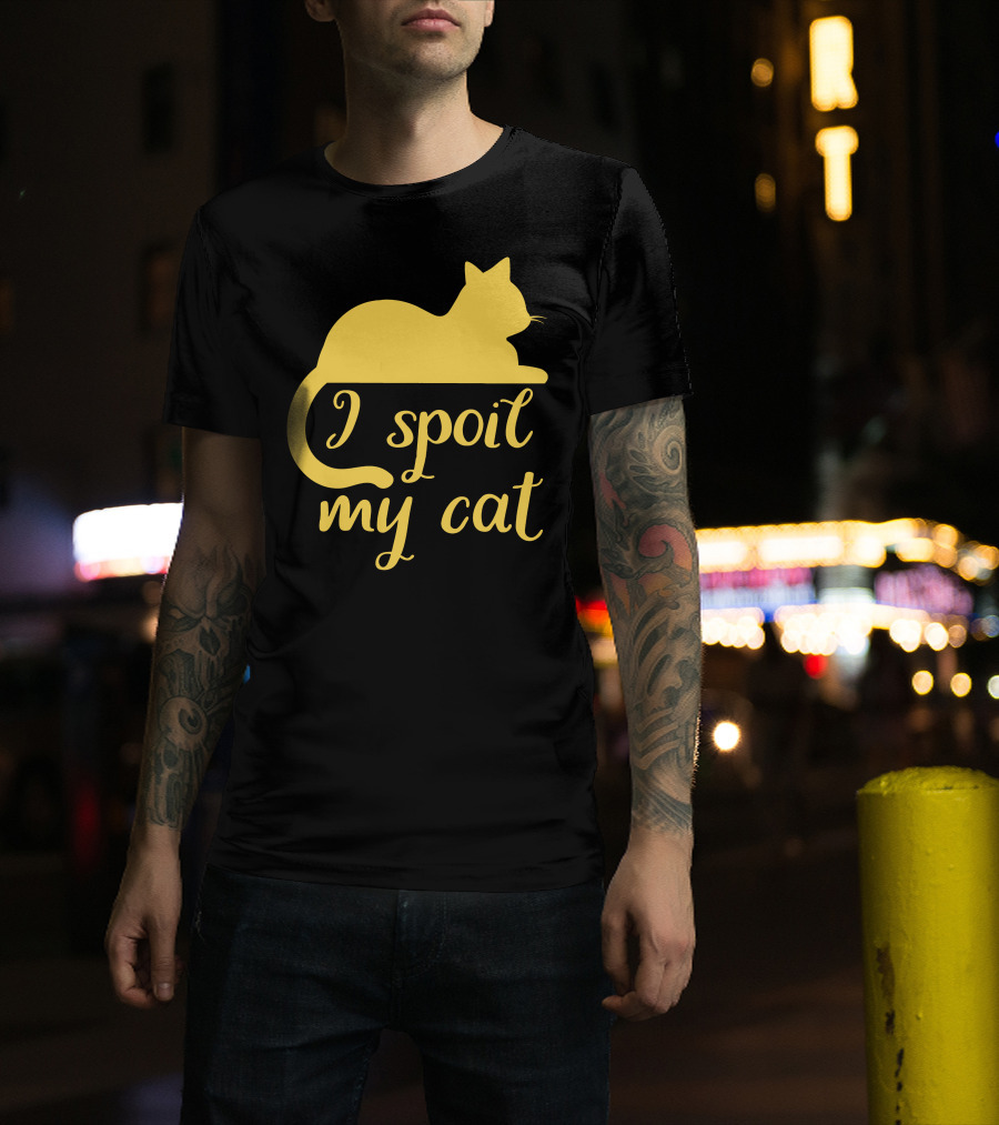 I Spoil My Cat With Yellow Cat T-Shirt