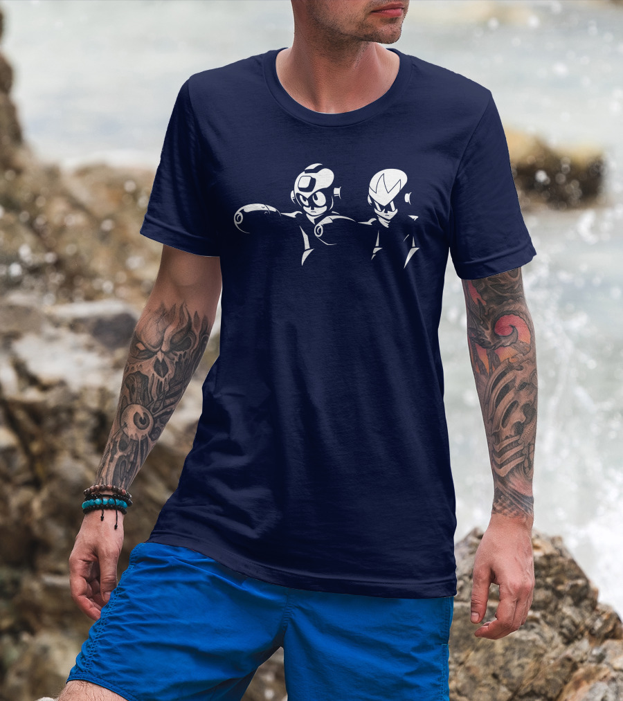 Mega Man Pulp Fiction Crossover T-Shirt