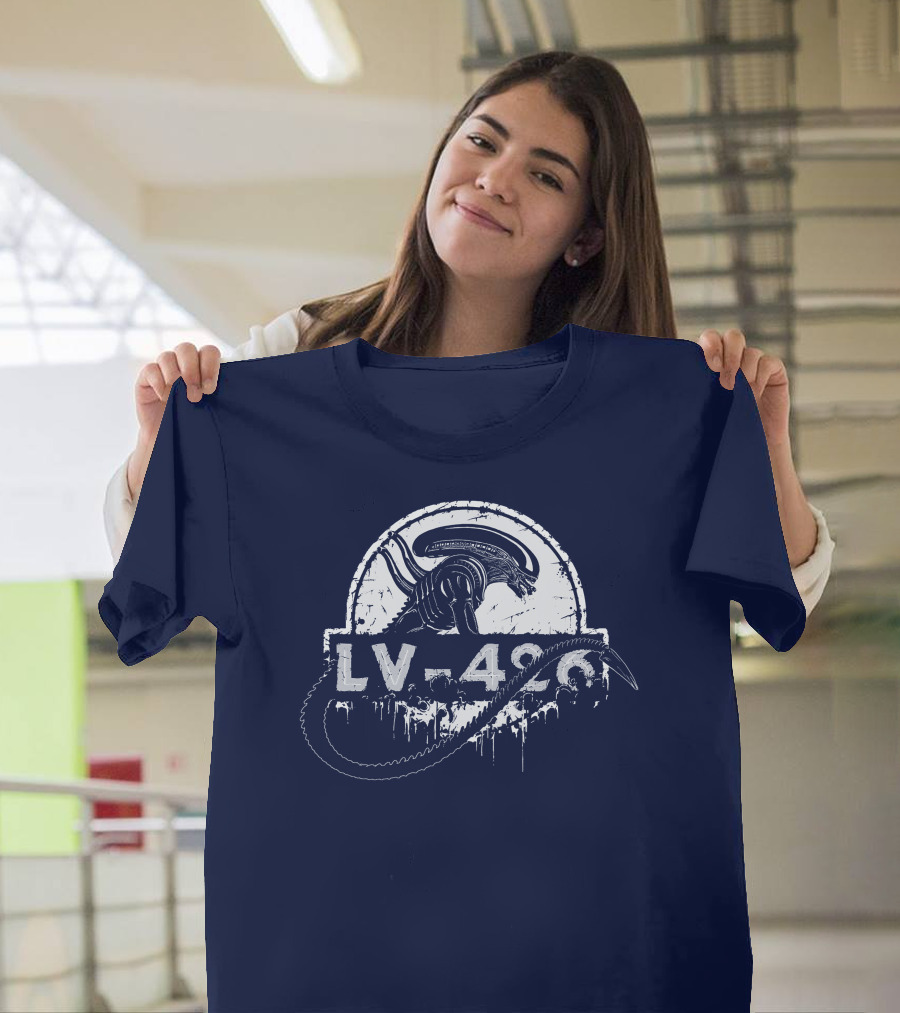 LV 426 Nostromo Xenomorph Jurassic Crossover T-Shirt