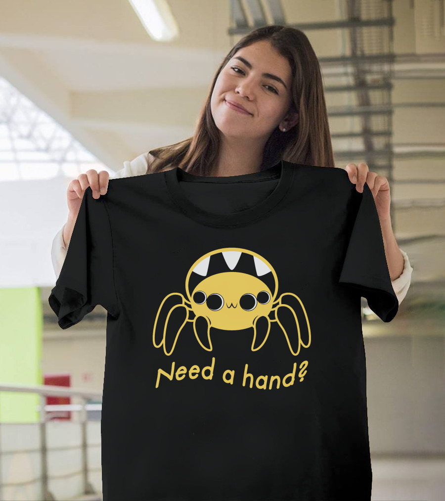 Need A Hand Spider Cute Yellow T-Shirt