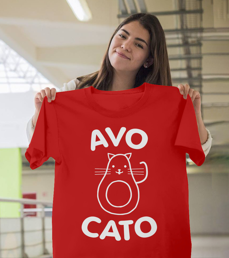 AVO CATO Cat Avocado Pun T-Shirt