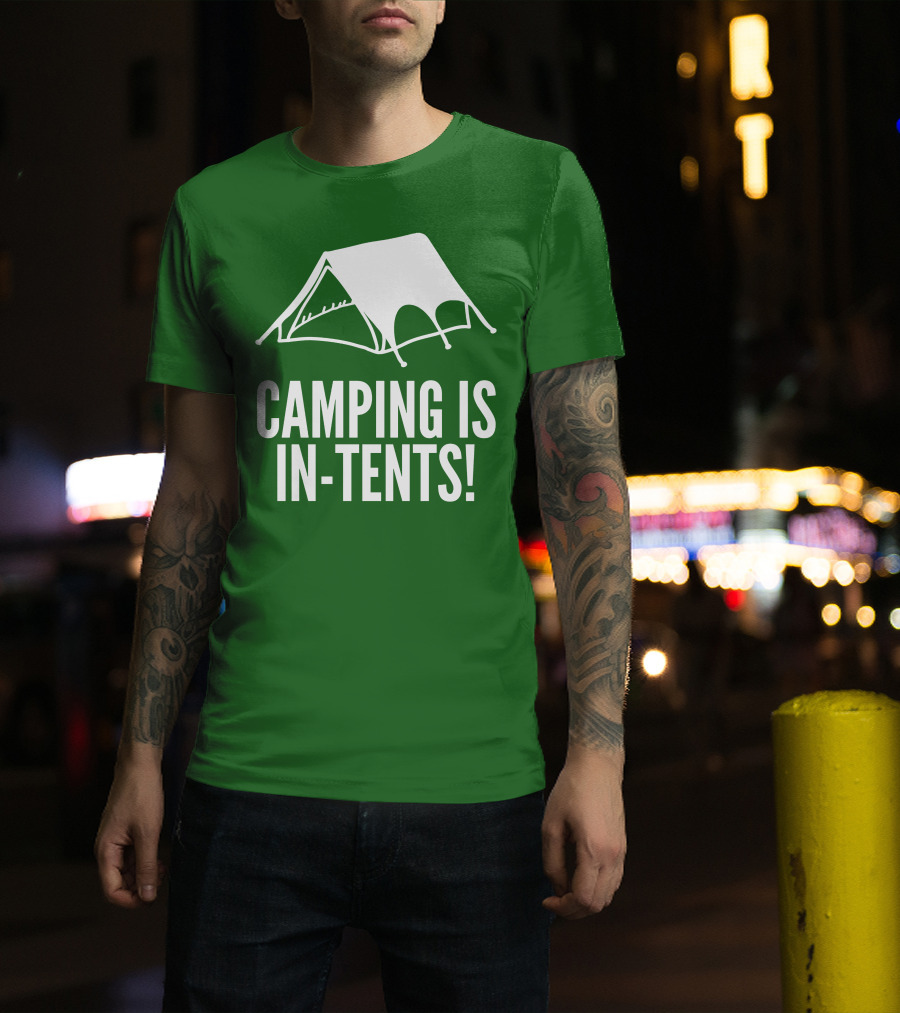 Camping Is In-Tents Camping Tent Image T-Shirt