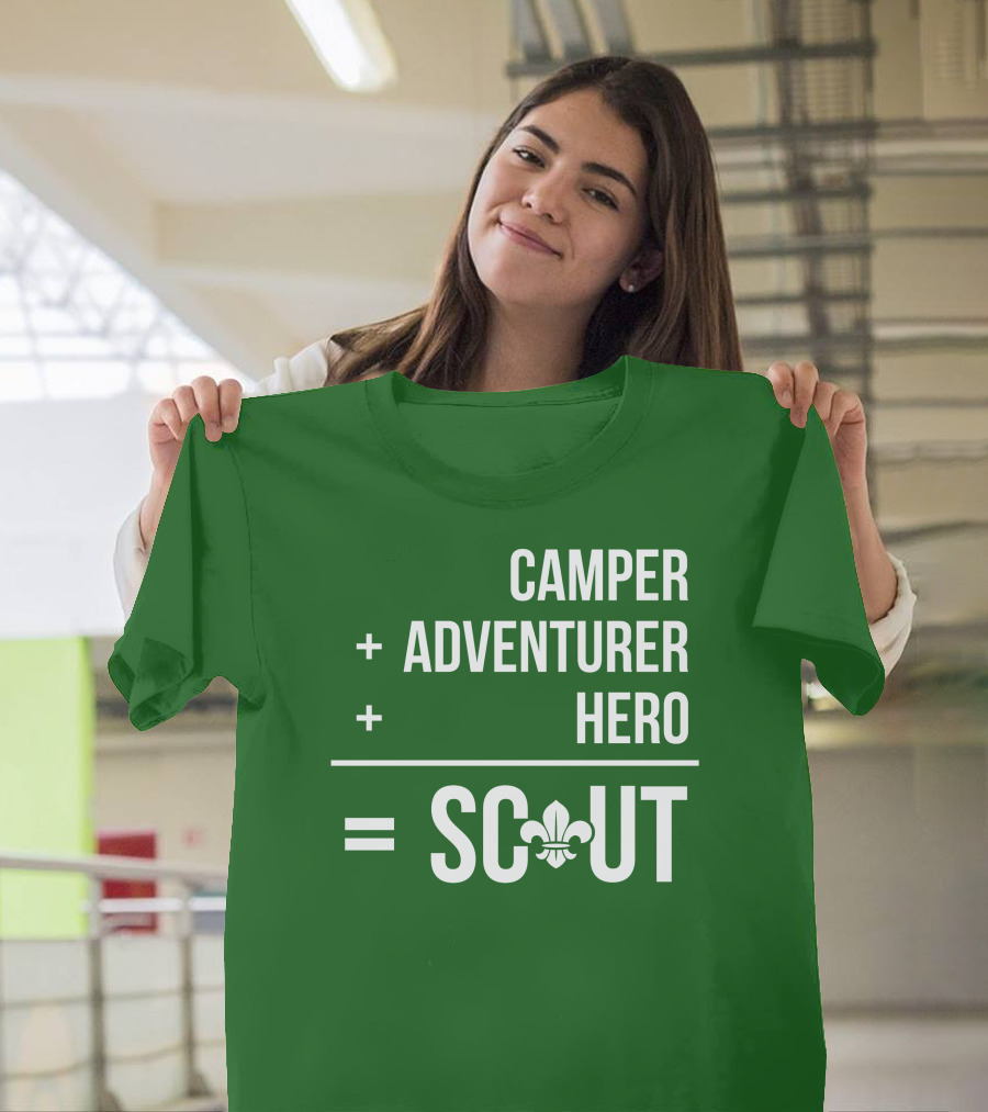Camper Adventurer Hero Scout Fleur-de-Lis T-Shirt