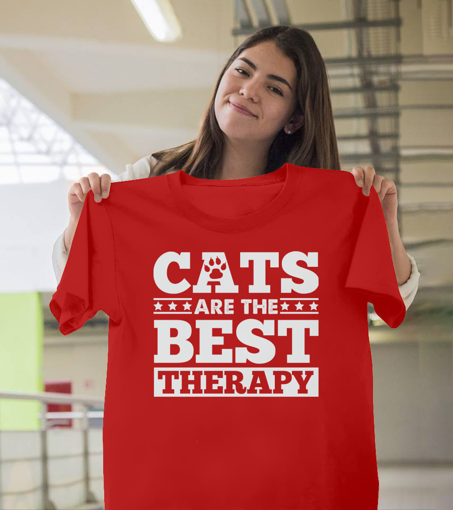 Cats Are The Best Therapy T-Shirt