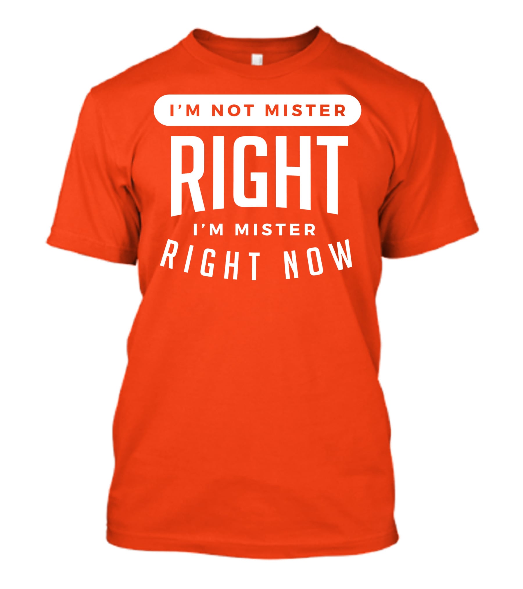 I'm Not Mister Right I'm Mister Right Now T-Shirt
